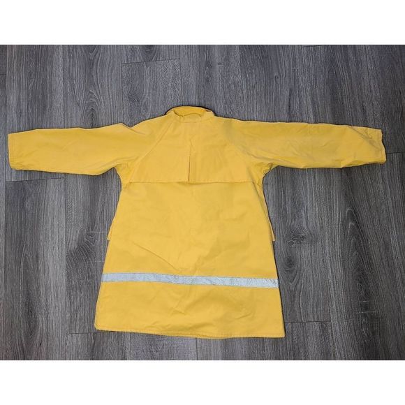 Wippette Kids Yellow Fleece Lined Raincoat size 5/6 Small - Picture 7 of 9